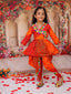 KID1 Dandia Mania Dhoti Set Orange