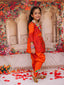 KID1 Dandia Mania Dhoti Set Orange