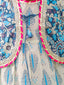 KID1 Madhubani Print Kurti Dhoti With Jacket Blue
