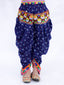 Kid One Navratri Printed Cotton Top Dhoti With Cap Set For Girls Blue