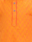 KID1 Chevron Weave Handloom Kurta Pyjama Orange