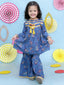 KID1 Zui Kurti Sharara Set Blue