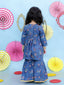 KID1 Zui Kurti Sharara Set Blue
