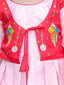 KID1 Utsavv Embroidered High Low Peplum Top With Dhoti Red