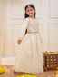 Kid One Lakshmi Anarkali Gown Set Offwhite