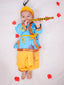 KID1 Mor Pankhh Kanha Angrakha Dhoti Set Blue