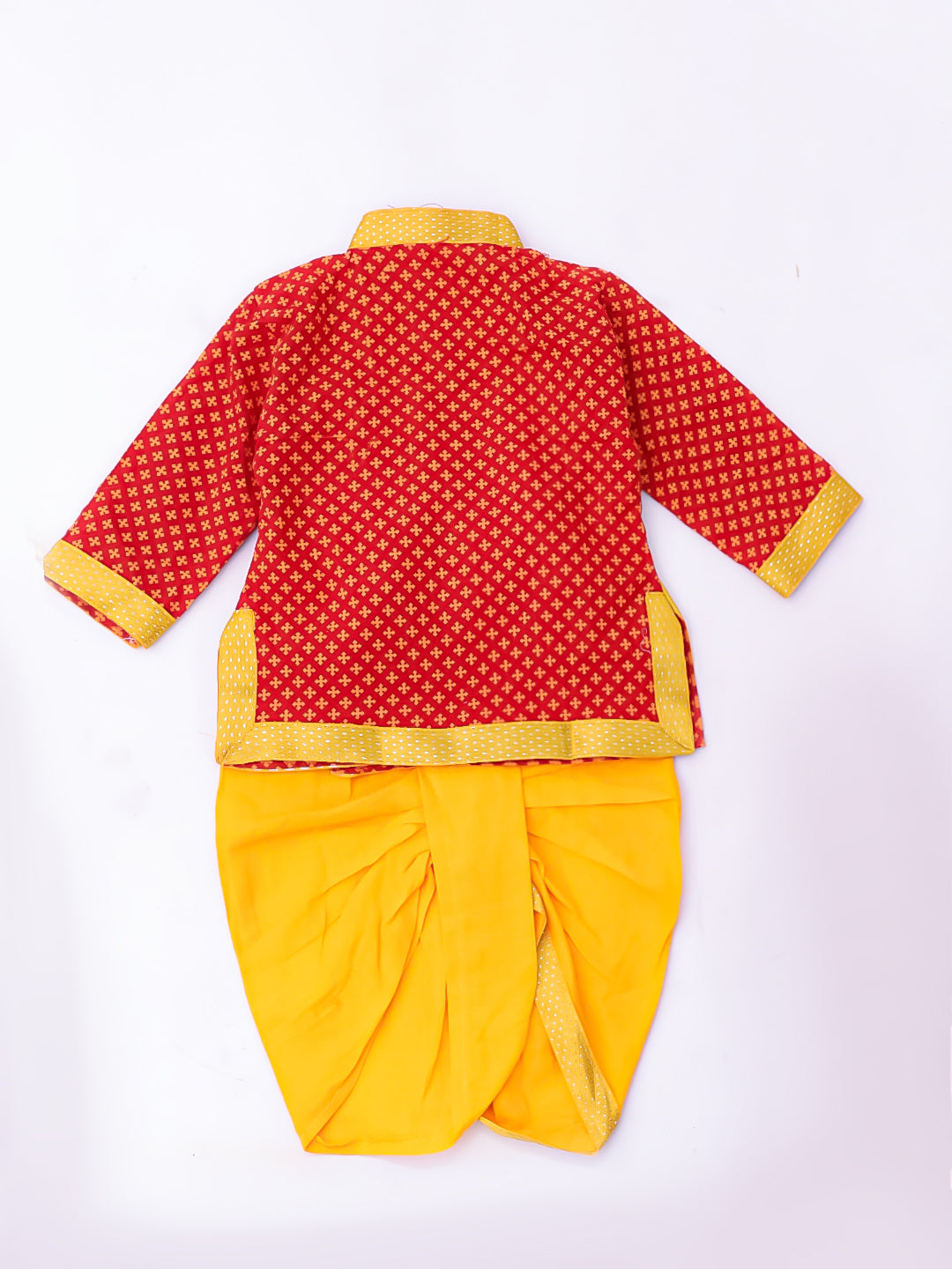 KID1 Traditional Krishnaa Set Red