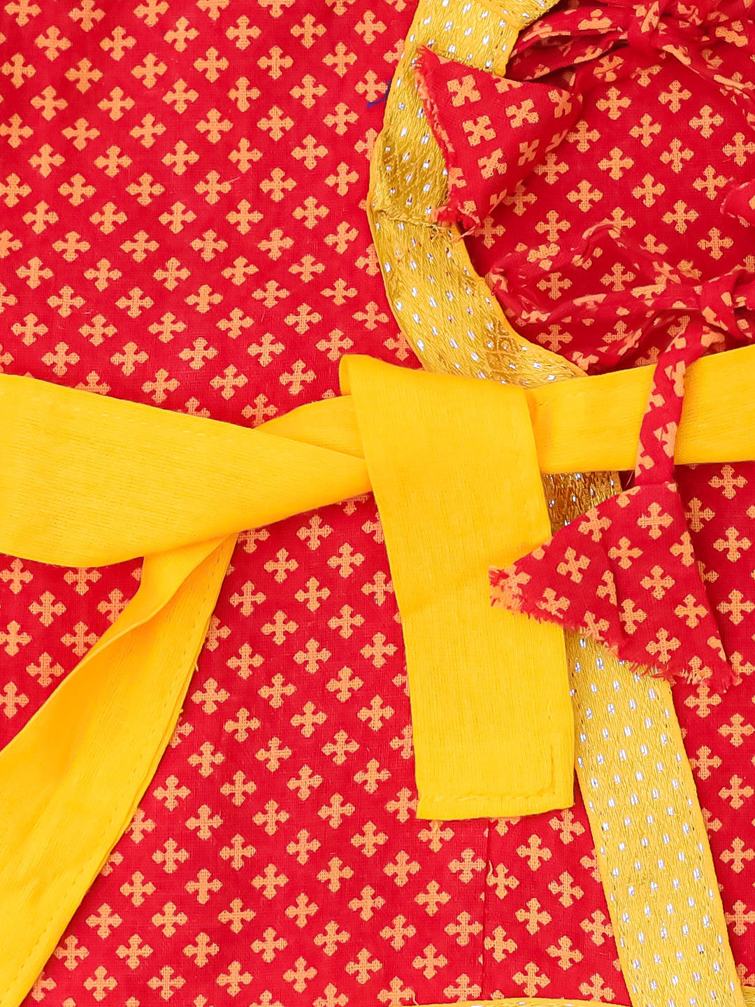 KID1 Traditional Krishnaa Set Red