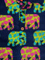 Kid One Elephant Print Kurta With Lungi Blue
