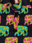 Kid One Elephant Print Kurta With Lungi Navy