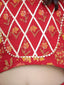 KID1 Gota Work Choli with Frill Lehenga Maroon