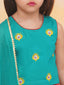 KID1 Leela Choli with Printed Lehenga & Crushed Dupatta Green