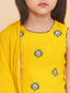KID1 Leela Choli with Printed Lehenga & Crushed Dupatta Yellow