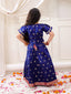 KID1 Twinkle Pattu Lehenga Choli Set Navy Blue