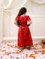 KID1 Twinkle Pattu Lehenga Choli Set Red
