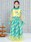 KID1 Unicorn Lehenga Choli And Dupatta For Girls With Attached Jacket Kurta Dhoti For Boys - Yellow