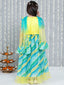 KID1 Unicorn Lehenga Choli And Dupatta For Girls With Attached Jacket Kurta Dhoti For Boys - Yellow