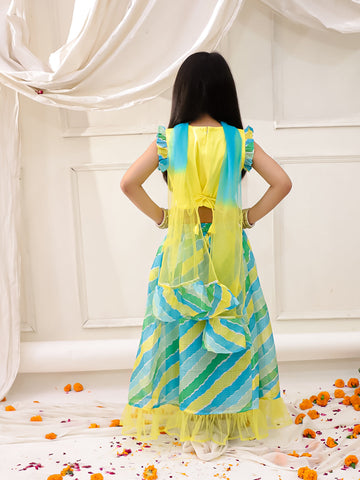 KID1 Unicorn Lehenga Choli with Dupatta Yellow