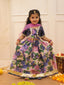 KID1 Lakshmi Rani Lehenga With Dupatta Navy