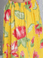 KID1 Floral Top With Lehenga Dupatta Set Yellow