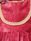 Kid One Alina Velvet Lehenga Choli With Dupatta Pink