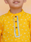 KID1 Chandaa Bandhani Kurta Pyjama Yellow