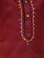 KID1 Embroidered Kurta and Pyjama Set Maroon