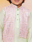 KID1 Kaancha Jacket Kurta Pyjama Set Pink