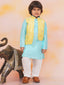 KID1 Kaancha Jacket Kurta Pyjama Set Yellow