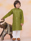 KID1 Mirror Shimmer Rayon Kurta Pyjama Green