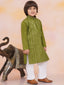 KID1 Mirror Shimmer Rayon Kurta Pyjama Green