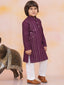 KID1 Mirror Shimmer Rayon Kurta Pyjama Purple