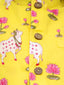 KID1 Nandi Motif Jacket Kurta Set  Yellow