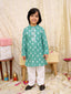 KID1 Floral Tiny Threads Kurta Pajama Set Green