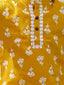 KID1 Floral Tiny Threads Kurta Pajama Set Musturd