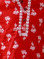 KID1 Floral Tiny Threads Kurta Pajama Set Red