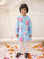 KID1 Floral Kurta Pajama Set Blue