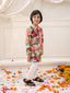 KID1 Floral Kurta Pajama Set Peach