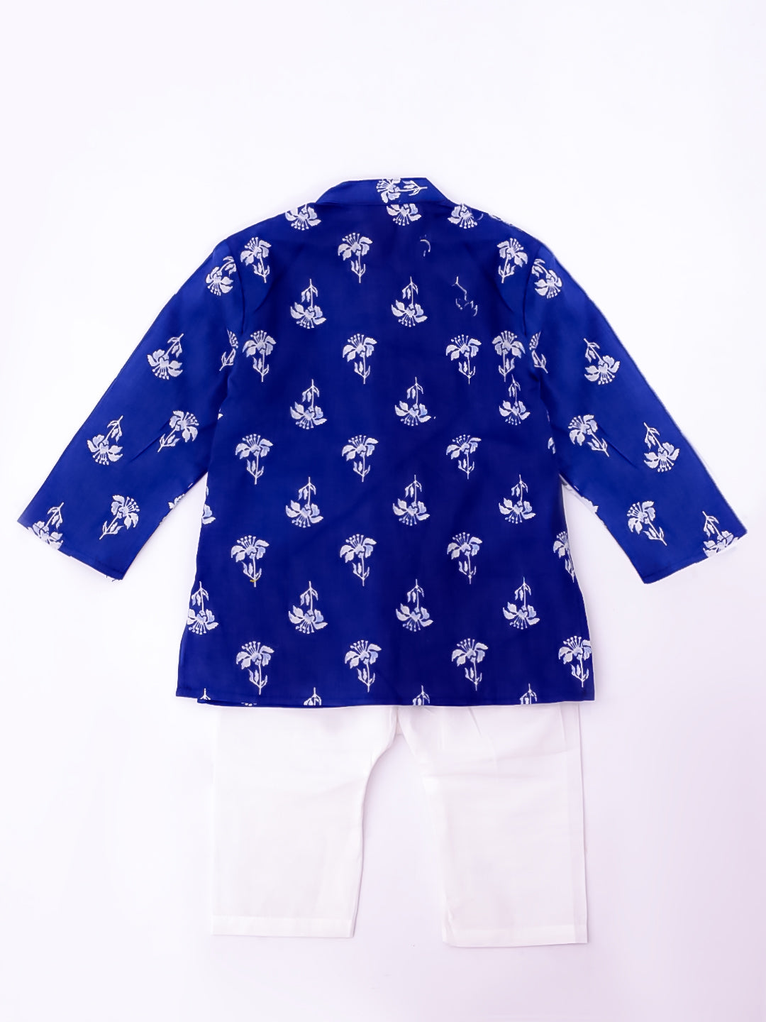 KID1 Infants Floral Tiny Threads Kurta Pajama Set Blue