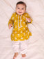 KID1 Infants Floral Tiny Threads Kurta Pajama Set Musturd