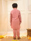 Kid One Sequins Work Kurta Pajama Set Pink