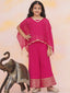 KID1 Sana Kaftan Palazzo Set With Inner Pink