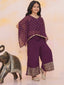 KID1 Sana Kaftan Palazzo Set With Inner Wine