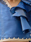 KID1 Pearl Ruffle top with palazzo Blue