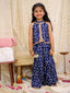 KID1 Jaltarang Top Palazzo Set Navy Blue