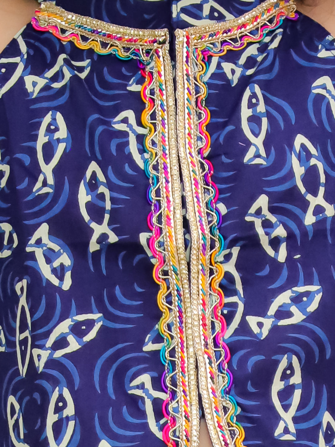 KID1 Jaltarang Top Palazzo Set Navy Blue