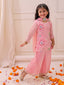KID1 Blossom Kurti Plazzo with Dupatta Pink
