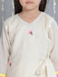 KID1 Emroidered Kurti With Plazzo Offwhite