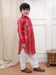 Kid One Pathani Kurta with Salwar Red