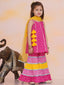 KID1 Aisha Bandhani Sharara Set Pink